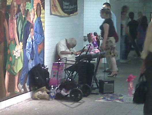 man in the subway